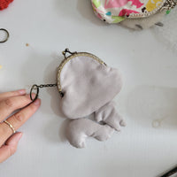 Adorable Kiss - Lock Coin Purse with Keychain CUT FOX SHAPE Lock Wallet with Key Ring for Small Essentials CHRISTAS GIFTS GIFT ITEMS