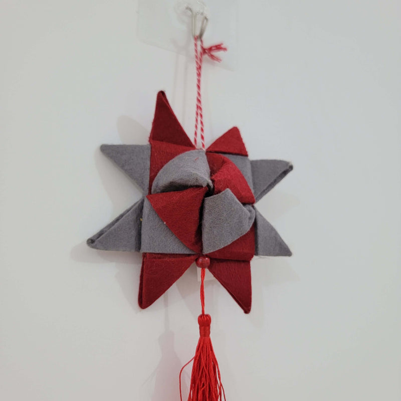 felt start decoration christmas ornament 3D layered star