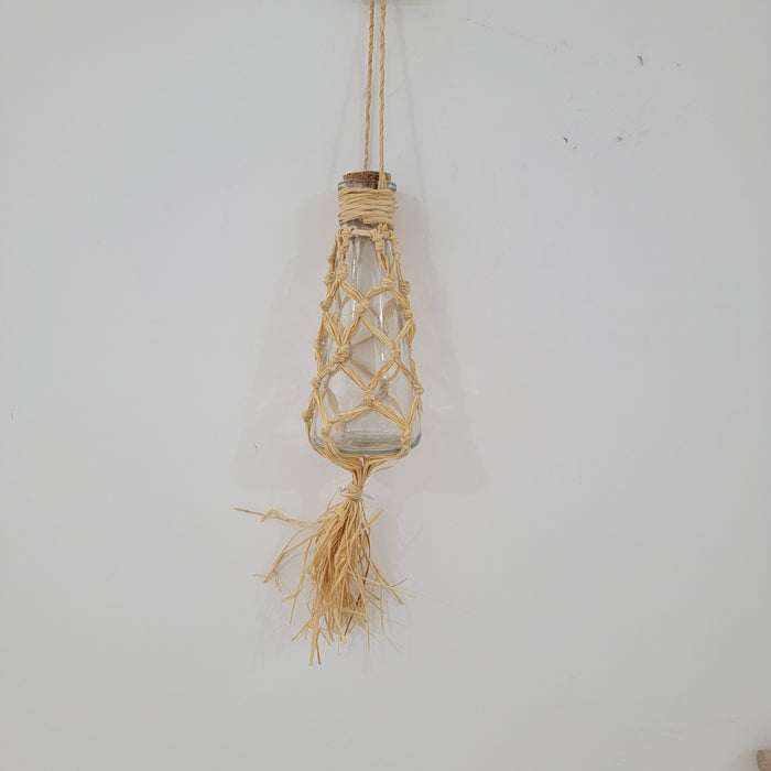 RAFFIA Crochet Plant Pots and Plant Hangers Crochet Plant Pots Plant Hangers hanging planters air plants display NATUAL