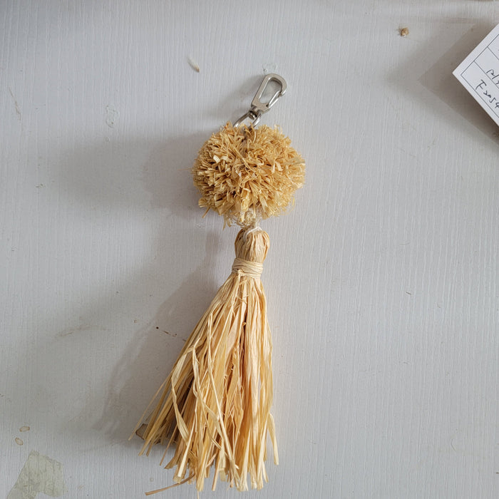 Handmade Boho Macrame Keychain - Natural Fiber Tassel Keyring for Bag Decoration bohemian bag charm handwoven key accessory eco-friendly keychain artisan keychains unique gifts 3PCS/PACKET