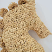 Natural Fiber weaving Pillow cushion crochet raffia