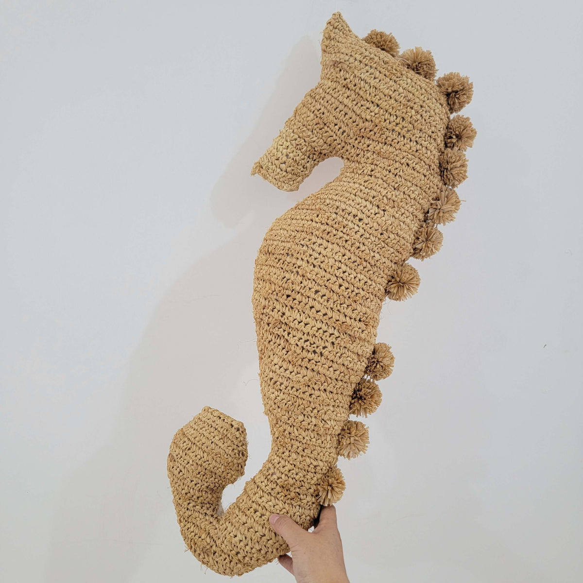 Natural Fiber weaving Pillow cushion crochet raffia