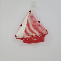 cushion Nautical Sailboat Plush Decor - Handmade Fabric Boat cushion Coastal Nursery Decor