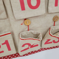 fabric Advent Calendar 24days christmas decor christmas gift