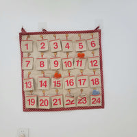 fabric Advent Calendar 24days christmas decor christmas gift
