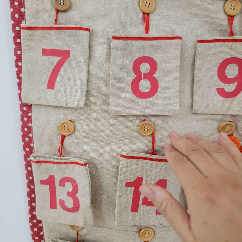 fabric Advent Calendar 24days christmas decor christmas gift