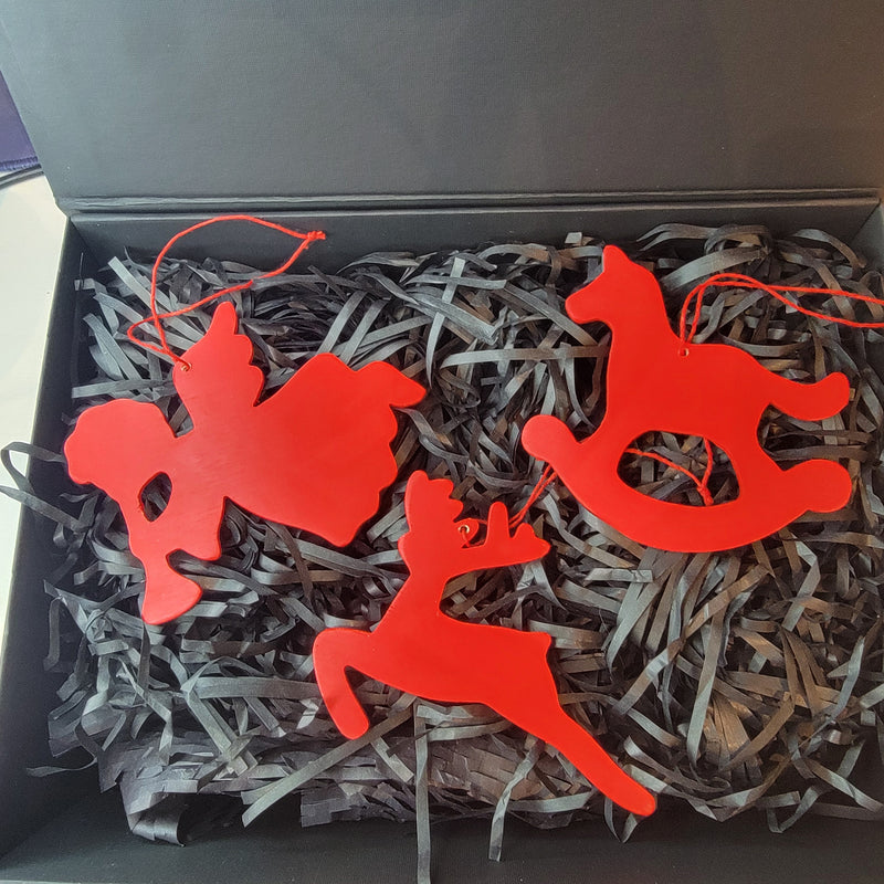 Chumia 3 Set Christmas Lighted Gift Boxes Decorations 