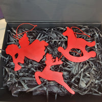 Chumia 3 Set Christmas Lighted Gift Boxes Decorations 