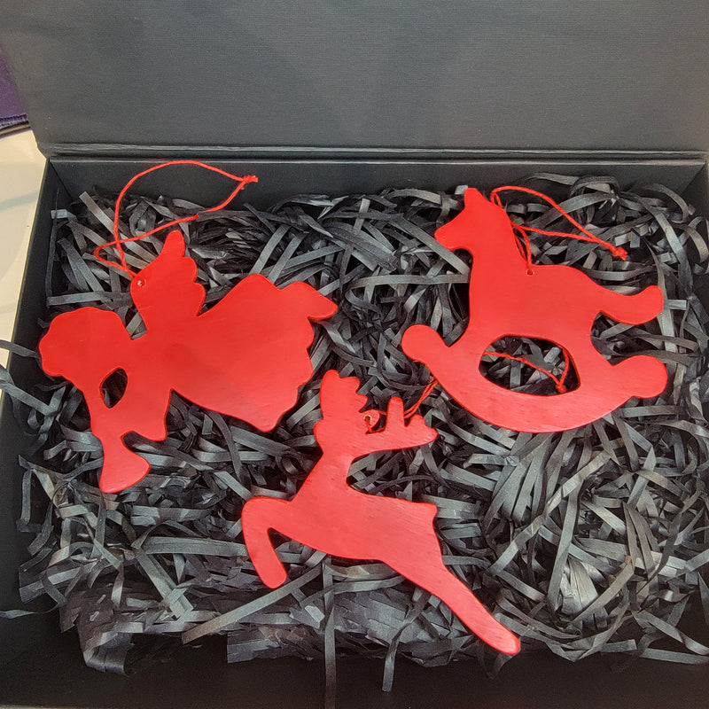 Chumia 3 Set Christmas Lighted Gift Boxes Decorations 