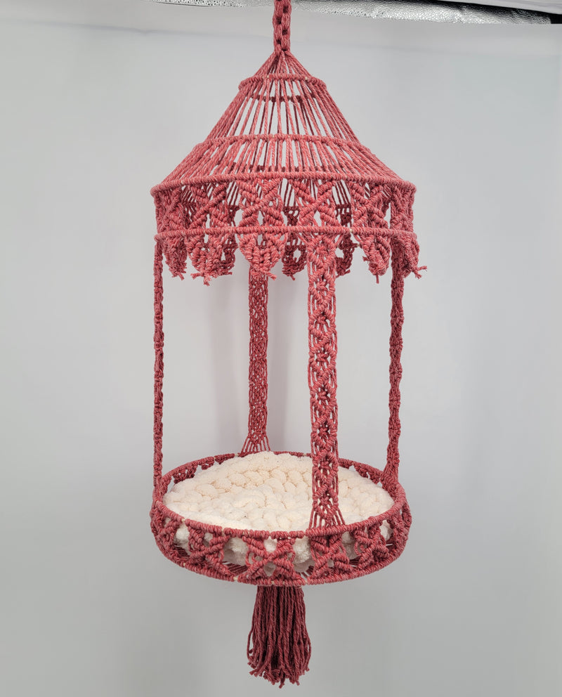 Macrame cat hammock cat bed Macrame cat bed Cat swing Cat wall furniture Cat room cat house decor Cat lover gifts