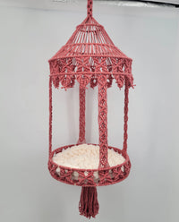 Macrame cat hammock cat bed Macrame cat bed Cat swing Cat wall furniture Cat room cat house decor Cat lover gifts