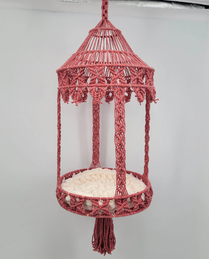 Macrame cat hammock cat bed Macrame cat bed Cat swing Cat wall furniture Cat room cat house decor Cat lover gifts