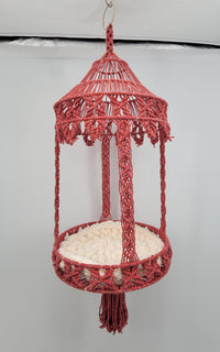 Macrame cat hammock cat bed Macrame cat bed Cat swing Cat wall furniture Cat room cat house decor Cat lover gifts