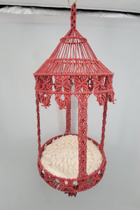 Macrame cat hammock cat bed Macrame cat bed Cat swing Cat wall furniture Cat room cat house decor Cat lover gifts