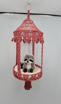 Macrame cat hammock cat bed Macrame cat bed Cat swing Cat wall furniture Cat room cat house decor Cat lover gifts
