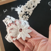 10meters 3D flower Lace Trim Fabric 10cm Sewing Accessories For Wedding Dress Clothing Diy Crafts Supplies Flower Decor