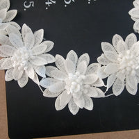 10meters 3D flower Lace Trim Fabric 10cm Sewing Accessories For Wedding Dress Clothing Diy Crafts Supplies Flower Decor