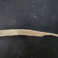 10meters Gold glitter knitted ribbon 10mm Braided Lace Wedding DIY Clothes Craft Accessories