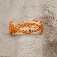 4pcs/packet Elevate Your Tabletop Hand-Braided Raffia Sunburst Tissue Ring Chic Handmade Boho Tissue Decor