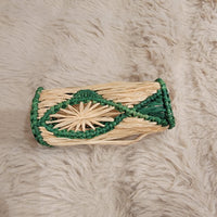 4pcs/packet Elevate Your Tabletop Hand-Braided Raffia Sunburst Tissue Ring Chic Handmade Boho Tissue Decor