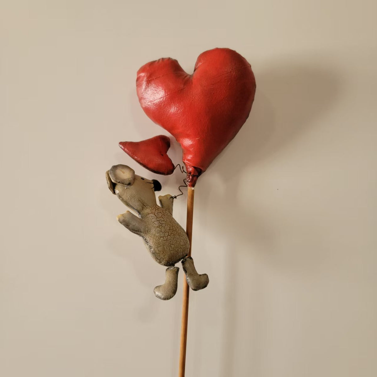 Valentine's Day hearts with mouse pick Valentine's Decoration Figurines Valentine's Day Decor