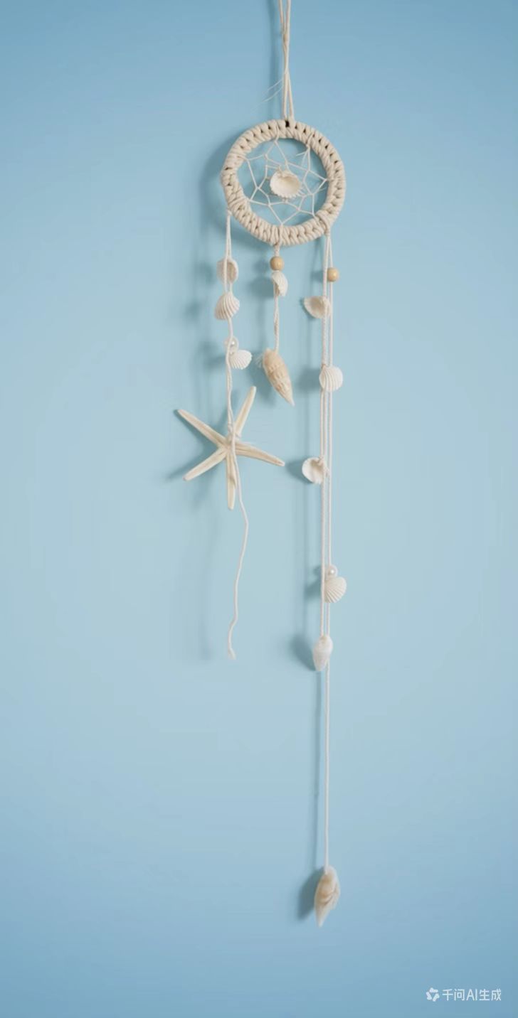 Coastal Seashell Macramé Dreamcatcher – Handwoven Wall Hanging Bring the Calming Essence of the Ocean into Your Home