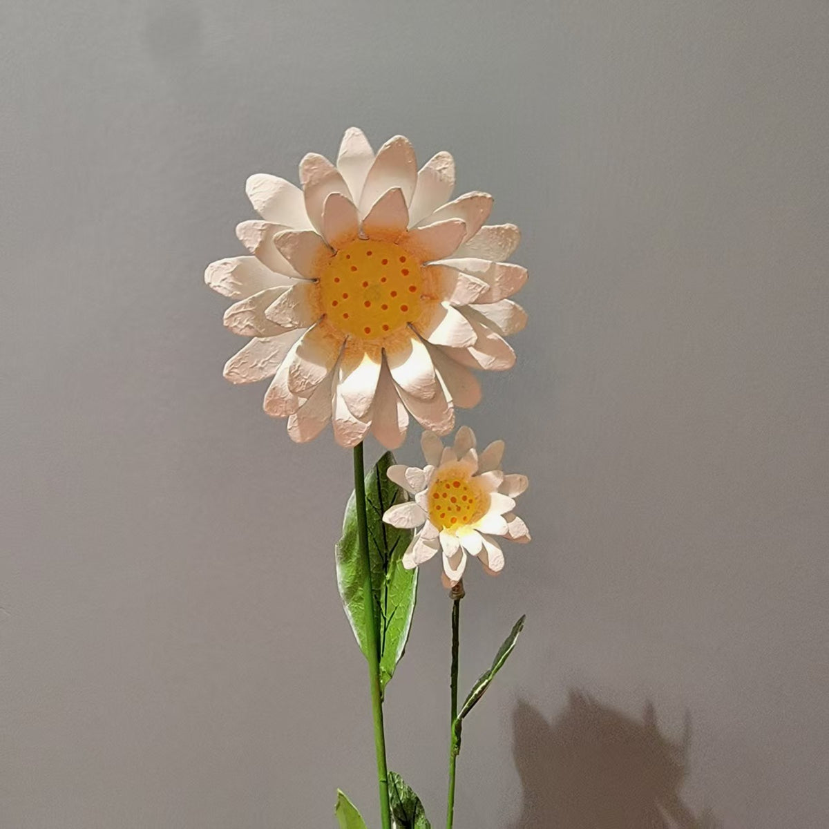 Minor imperfections Artisan Handcrafted Iron Sunflower Stakes - Rustic Yellow Metal Garden Art for Outdoor Living