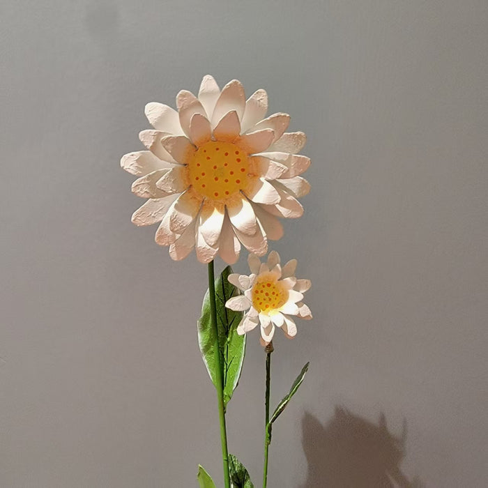 Minor imperfections Artisan Handcrafted Iron Sunflower Stakes - Rustic Yellow Metal Garden Art for Outdoor Living