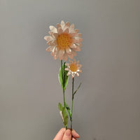 Minor imperfections Artisan Handcrafted Iron Sunflower Stakes - Rustic Yellow Metal Garden Art for Outdoor Living