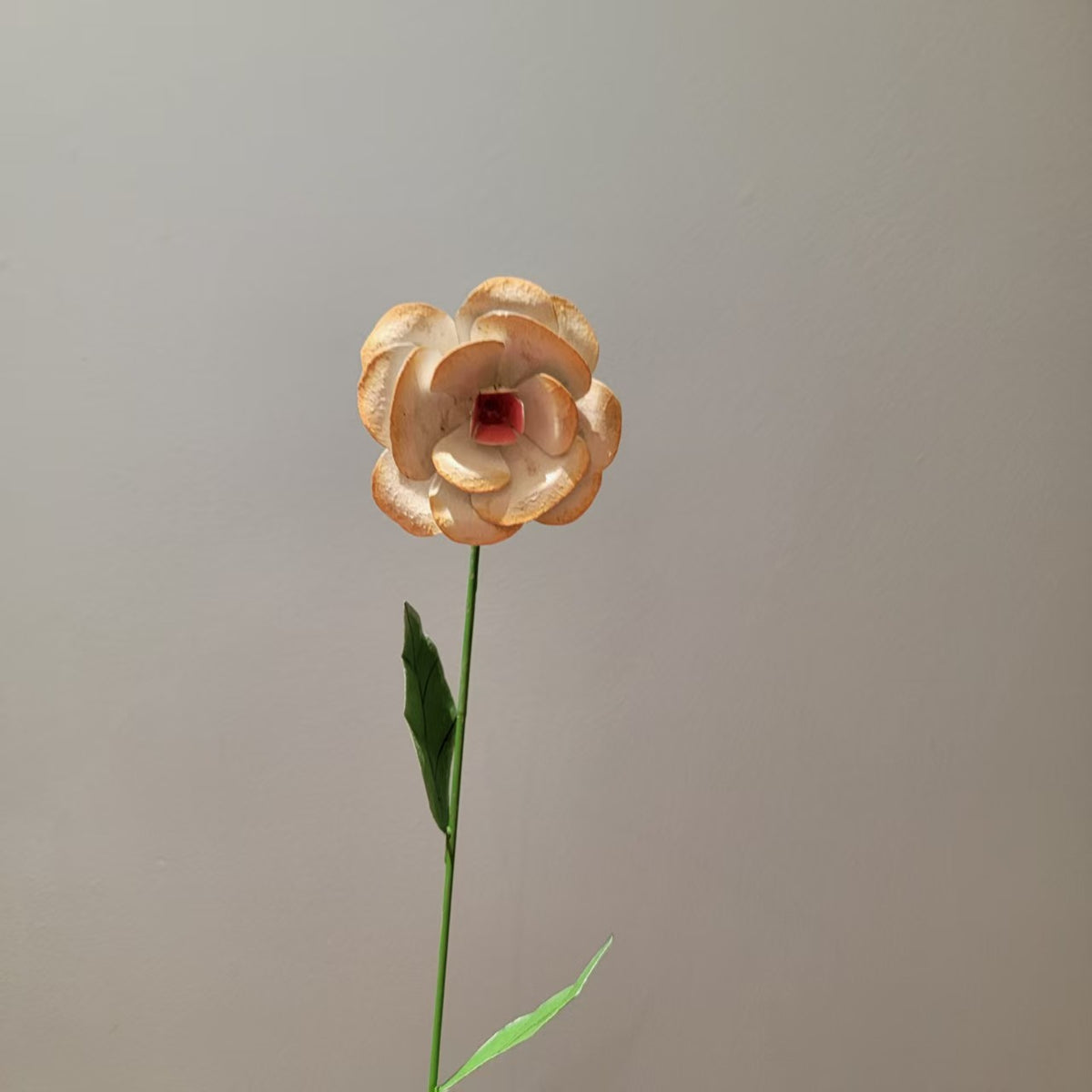 Minor imperfections Artisan Handcrafted Iron Sunflower Stakes - Rustic Yellow Metal Garden Art for Outdoor Living