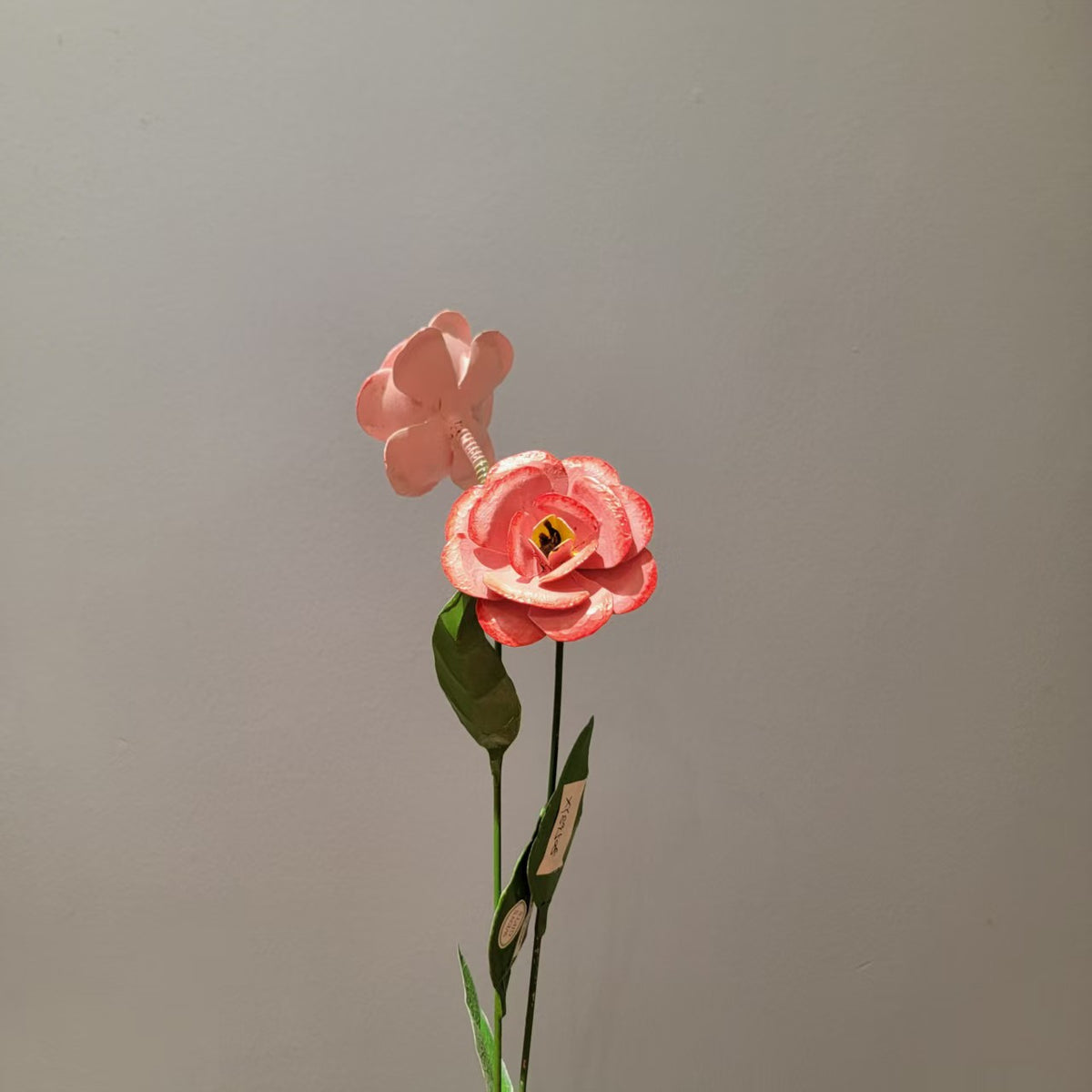 Minor imperfections Artisan Handcrafted Iron Sunflower Stakes - Rustic Yellow Metal Garden Art for Outdoor Living