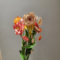 Minor imperfections Artisan Handcrafted Iron Sunflower Stakes - Rustic Yellow Metal Garden Art for Outdoor Living