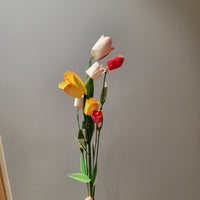 Minor imperfections Artisan Handcrafted Iron Sunflower Stakes - Rustic Yellow Metal Garden Art for Outdoor Living