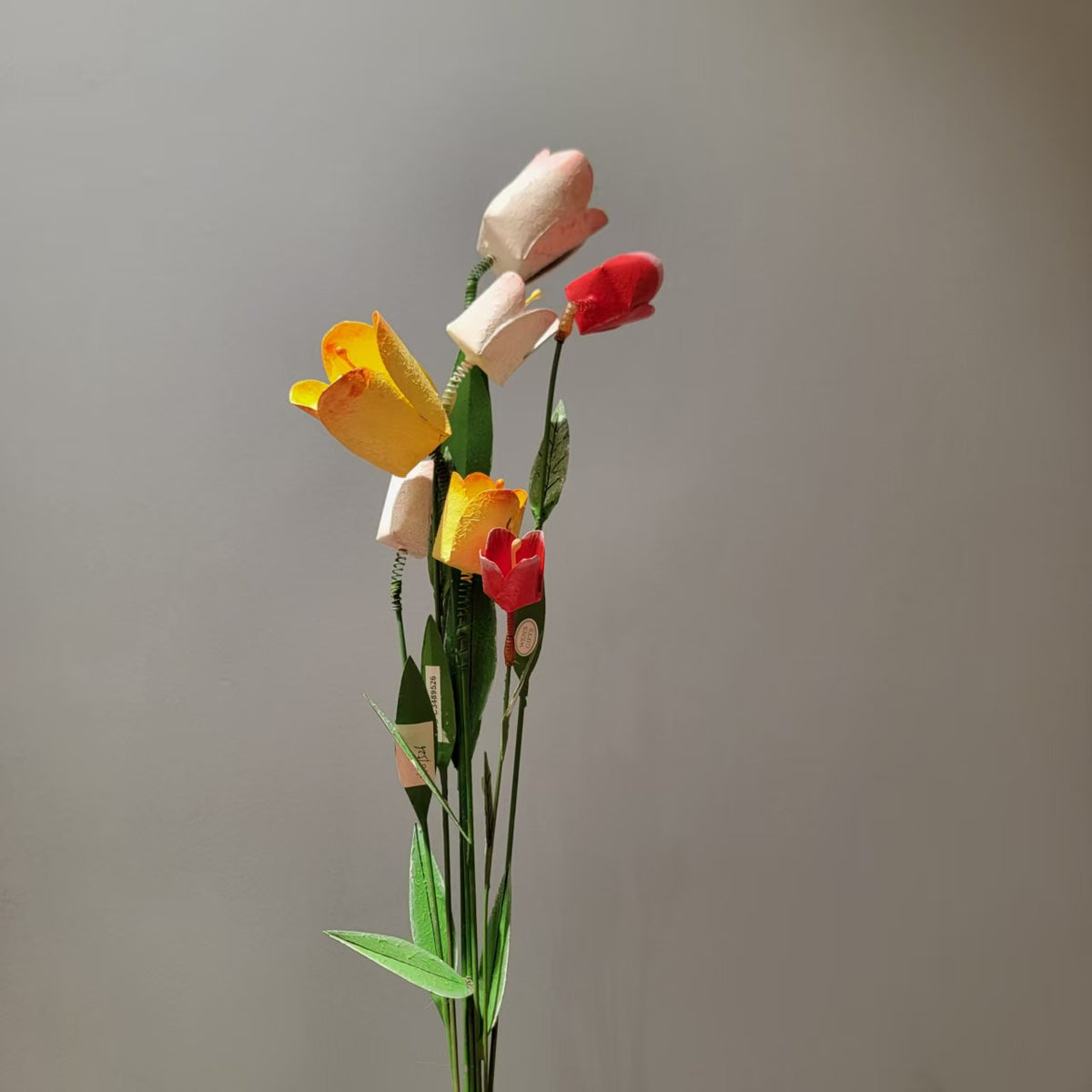 Minor imperfections Artisan Handcrafted Iron Sunflower Stakes - Rustic Yellow Metal Garden Art for Outdoor Living