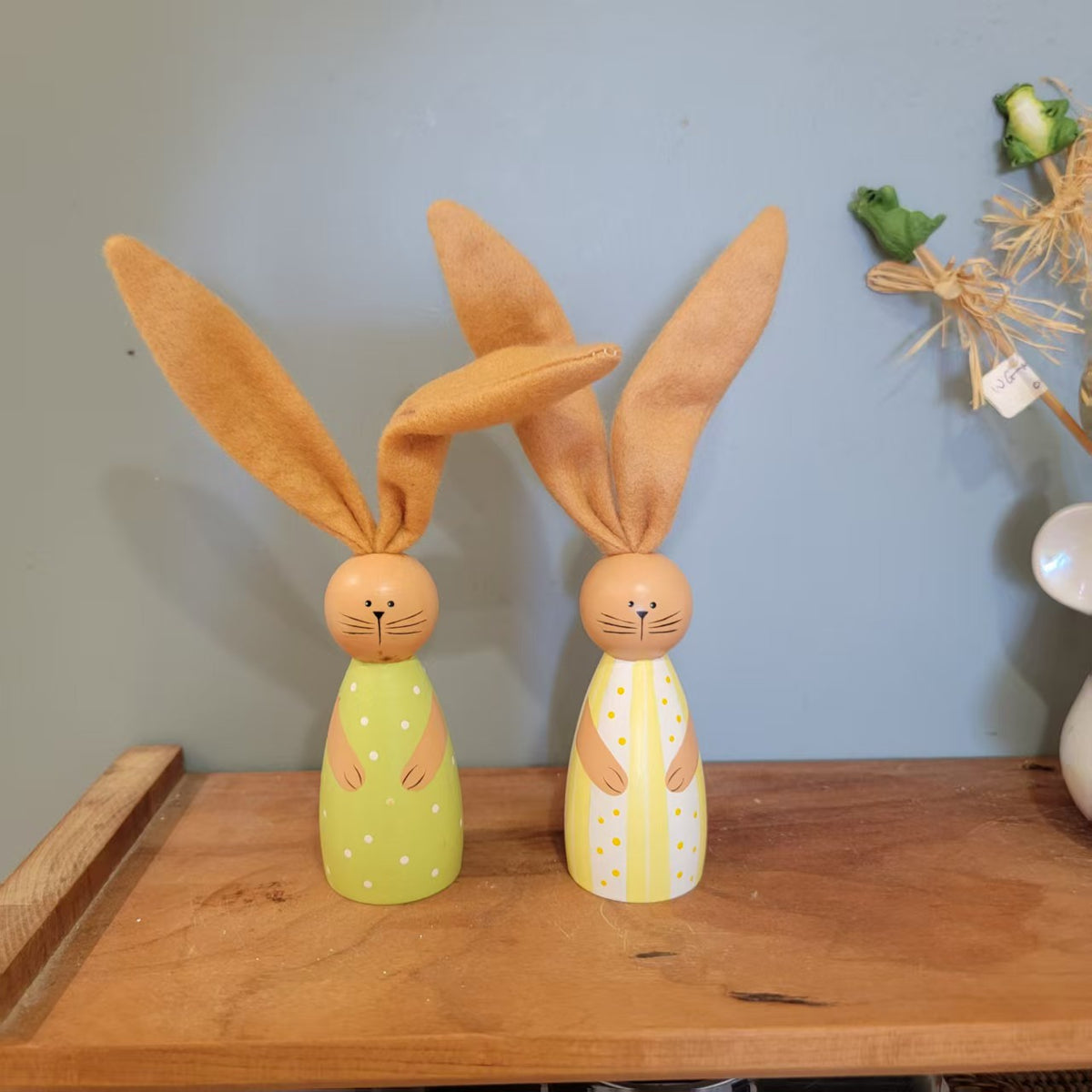 Easter Must-Have: Bendable Ear Wooden Bunnies for Spring Displays