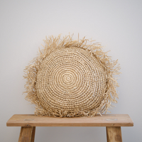 boho crochet cushion handweaving crcoeht outdoor Natural Fiber