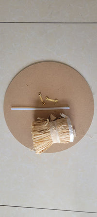 natural fiber DECORATIONS, JUJU HAT wall decorations raffia decortions