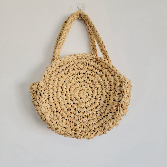 RAFFIA crochet bag-Mini Bag-handwork