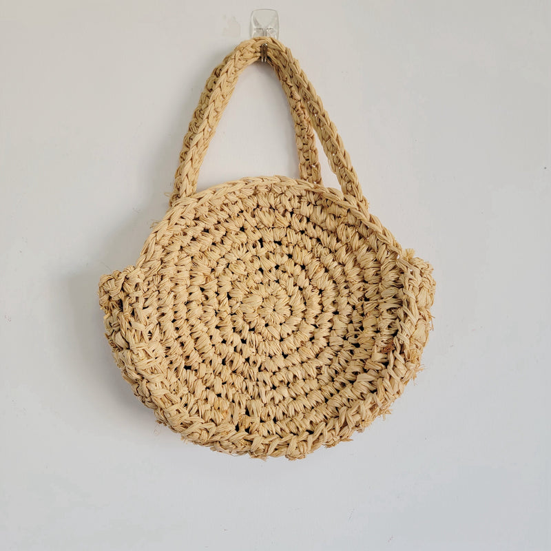 RAFFIA crochet bag-Mini Bag-handwork