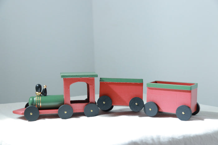 Nordic style CHRISTMAS DECORATIONS CHRISTMAS DECORATIONS Festive Decor Wooden Train Decor CHRISTMAS GIFTS