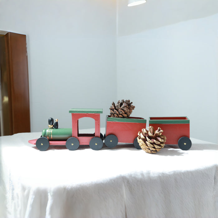 Nordic style CHRISTMAS DECORATIONS CHRISTMAS DECORATIONS Festive Decor Wooden Train Decor CHRISTMAS GIFTS