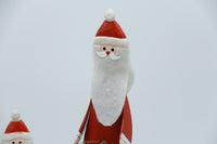 Set of 3 wooden Santa angle & reindeer Figurines - Unique Festive Christmas Decor for Home & Holiday Display