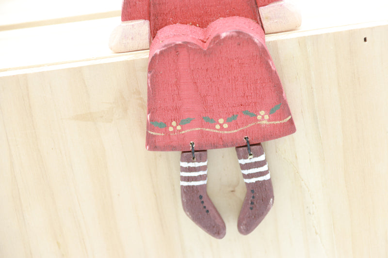 2pc/packet Cute Handcrafted Wooden Christmas Angel with Retro Design - Perfect for Christmas Home Decor & Gifting Schutzengel