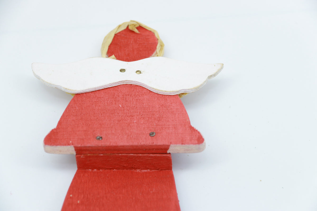 2pc/packet Cute Handcrafted Wooden Christmas Angel with Retro Design - Perfect for Christmas Home Decor & Gifting Schutzengel