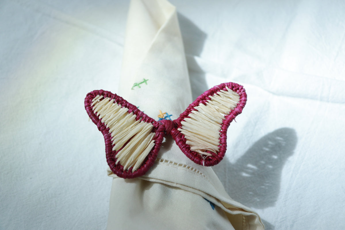 4pcs/packet Elevate Your Tabletop Hand-Braided Raffia Sunburst Tissue Ring Chic Handmade Boho Tissue Decor